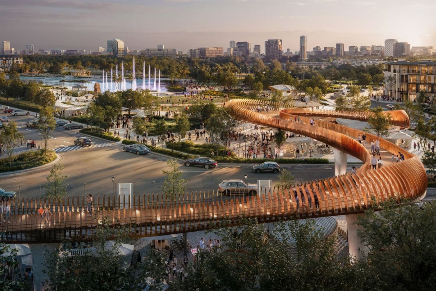 Hệ tiện ích đa lớp kết nối liên hoàn dưới 10 phút bộ hành